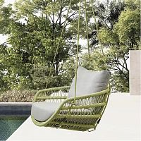 Contemporary hanging chair VASCAoutdoorSunbrella®rope