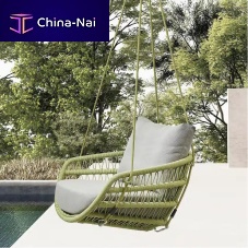 Contemporary hanging chair VASCAoutdoorSunbrella®rope