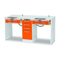 Double dental laboratory workstation Young