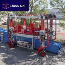 Precast beam straddle carrier IL60GC-90�RCfor container handlingfor heavy loadsrubber-tired