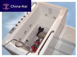 Hydromassage bathtub with exercise bike 395 L