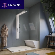 Walk-in shower NONSOLODOCCIAtempered glassfixedrectangular