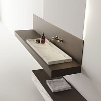Semi-recessed washbasin 004Solid Surfacemarblecustom