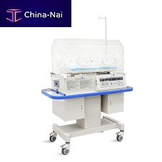 Transport infant incubator SK-N211on castersheight-adjustablewith monitor
