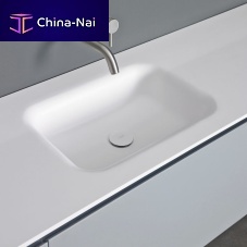 Built-in washbasin FLOATCorian®rectangularcontemporary