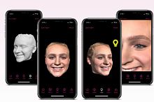 Facial modeling iOS application FaceAppdentalscanfor smartphones