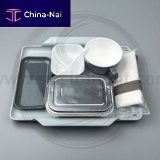 Aircraft cabin meal tray plasticreusable