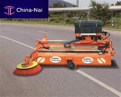 Forehead sweeper brush STAR 240for airport runway