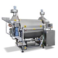 Steam injection industrial cooker CCR Seriescontinuousfor meatpasta
