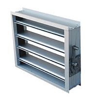 Flow control air damper AMDpressure-controlshut-offrectangular