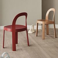 Contemporary chair OMindoorleatheroak