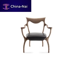 Traditional armchair HYPNOSfabricAmerican walnutblack