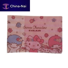 Aircraft cabin headrest cover EVA Air Airlines
