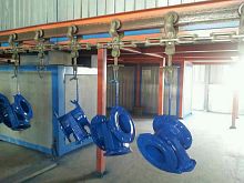 Overhead conveyor colo-C-Yhorizontaltransportfor powder coating systems