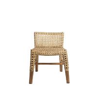 Contemporary chair Remixoutdoorrattanwooden base