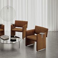 Contemporary chair NOTOindoorfabricleather