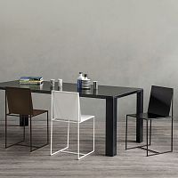 Minimalist design chair SLIM SISSIoutdoorindoorleather