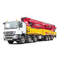 Mobile truck-mounted concrete pump for constructionpistonindustrial