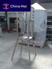 Vegetable slicing machine semiguillotinevertical