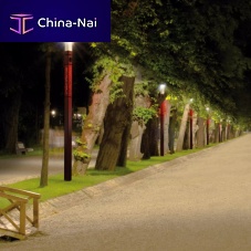 Urban bollard light KORNERcontemporarypolycarbonateRGB LED