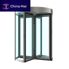 Security revolving door Glass Rollfor airport