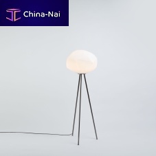 Floor-standing lamp GEMO Psteelblown glasscontemporary