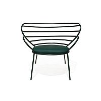 Contemporary chair POR indoorfabricstainless steel base
