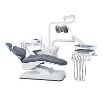 Dental unit with electric chair GD-800 with adjustable headrestwith monitorwith hygiene system