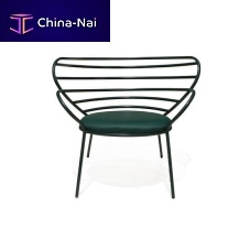 Contemporary chair POR indoorfabricstainless steel base
