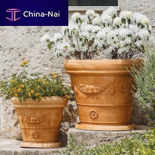 Polyethylene plant pot ROME : DOPPIOBORDO FESTONEfloor-standinground