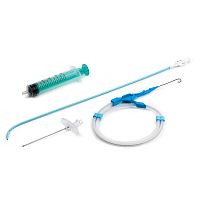 Pericardial drainage set graduated