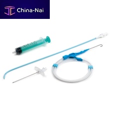 Pericardial drainage set graduated