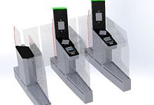 Sliding access gate ABC glassfor airport