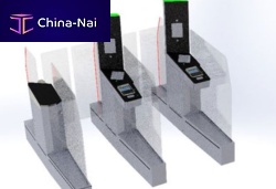 Sliding access gate ABC glassfor airport