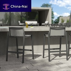 Contemporary bar chair PULVISoutdoorTextilene®aluminum base