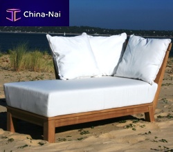 Contemporary daybed FLORIDASunbrella®teakgarden