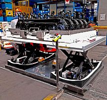 Work platform swing-armtandem
