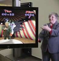 Limbs mobility rehabilitation system IREX®virtualwith interactive workoutwith serious games