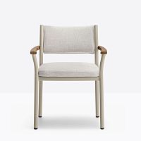 Contemporary chair Guineaoutdoorfabricteak