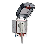 Surface mounted electrical box AVE S45for sockets