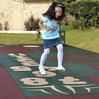 Rubber flooring HEXDALLE® HOPSCOTCHEPDMfor outdoor useindoor