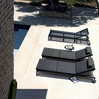 Contemporary sun lounger MARGUERITE