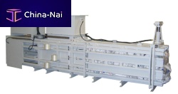 Horizontal baling press top-loadingchannelfor plastics