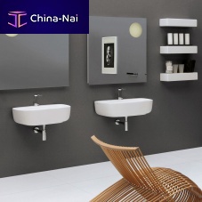 Wall-mounted washbasin MON 74ceramichigh-glossmatte finish