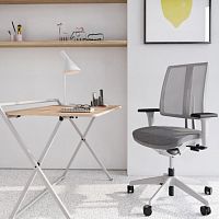Contemporary chair EQUOindoorfabricmesh