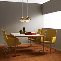 Contemporary chair HAPPYindoorfabricleather