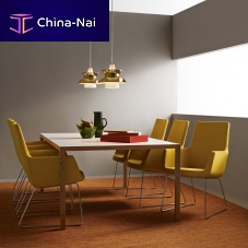Contemporary chair HAPPYindoorfabricleather