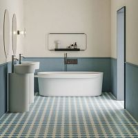 Oval bathtub PLATEAUfree-standingprofessionalcontemporary
