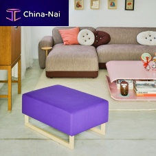 Contemporary ottoman MOONfabricupholsteredindoor