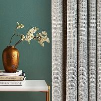 Plain curtain CESTA pleatedpolyester